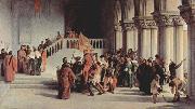 Francesco Hayez Release of Vittor Pisani from the dungeon Spain oil painting artist